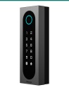 Akuvox A08S slim keypad terminal — right three-quarter view
