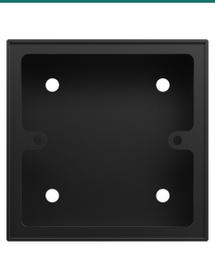Akuvox A01 / A02 / A03 black on-wall mounting box — front