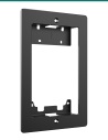Akuvox R20A / R25A black in-wall installation kit — decoration panel, left view