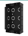 Akuvox R20A / R25A in-wall kit — black flush-mounting box