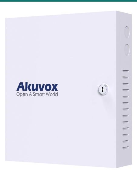 Akuvox EC33 lift controller cabinet — right three-quarter view Akuvox EC33 lift controller cabinet — right three-quarter view