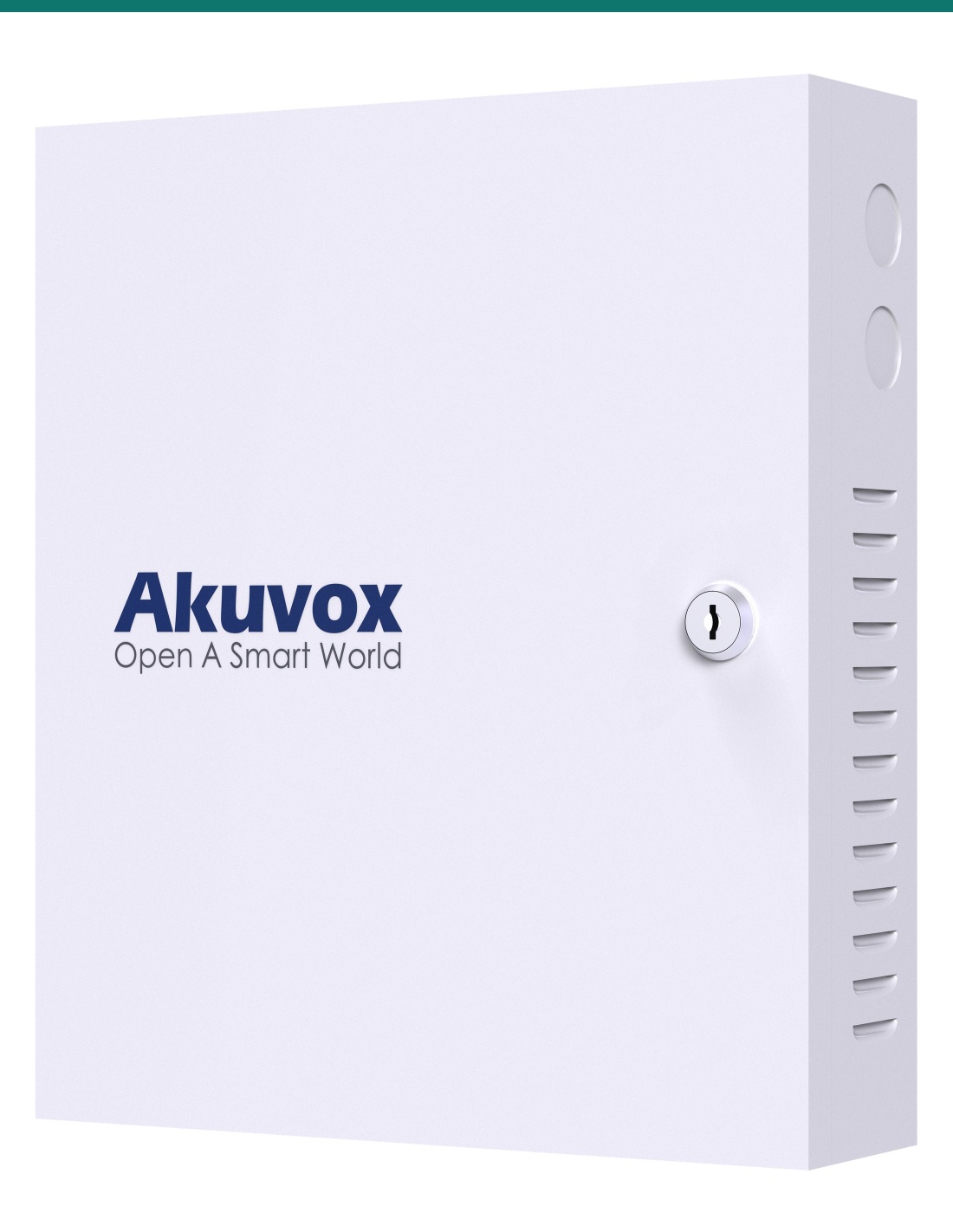 Akuvox EC33 lift controller cabinet — right three-quarter view