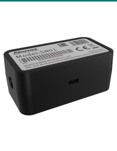 Akuvox SR01 secure relay module — right three-quarter view