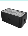 Akuvox SR01 secure relay module — left three-quarter view