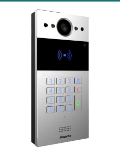 Akuvox R20K silver door phone — front 2