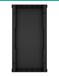 Akuvox E21 black in-wall mounting box — front