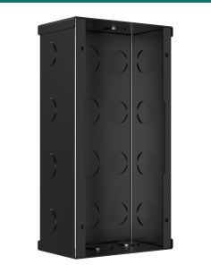 Akuvox E21 black in-wall mounting box — front 2