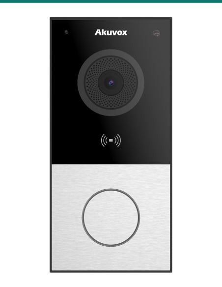 Akuvox E12S Silver 2MP Ethernet SIP Video Doorbell with Card Reader — AK-E12S
