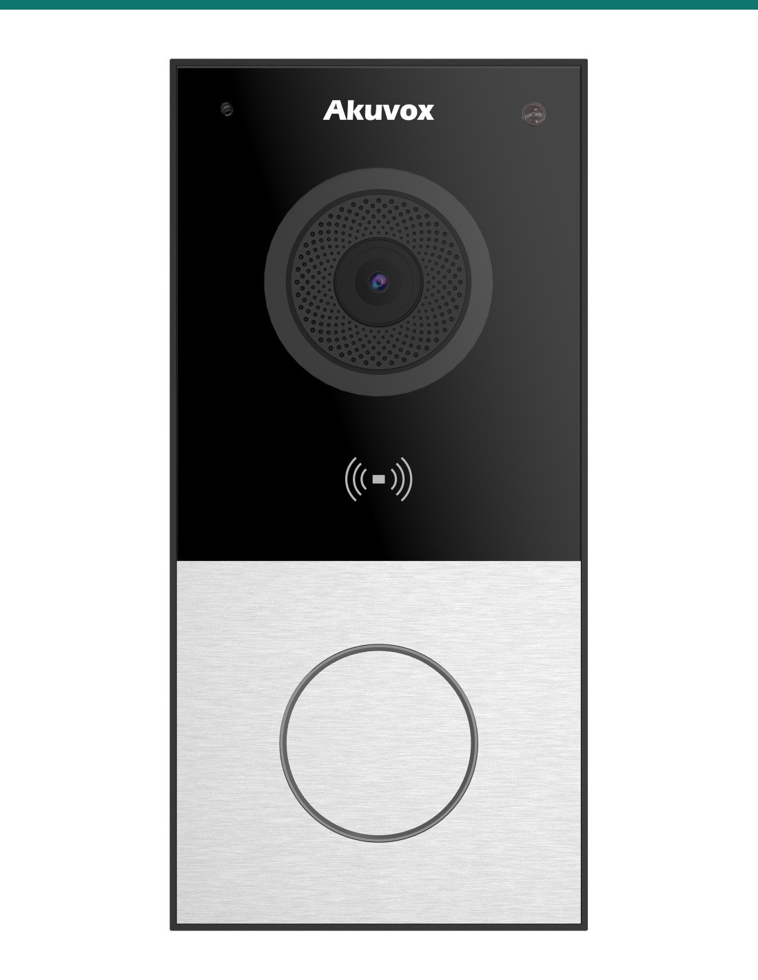 Akuvox E12S silver video doorbell — front