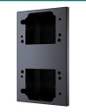 Akuvox R20A / R25A black rotary angle bracket — right three-quarter view