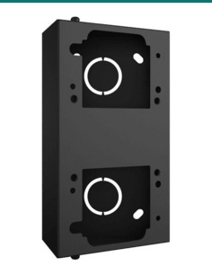 Akuvox R20A / R25A black rotary angle bracket — right three-quarter view 2