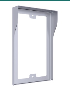 Akuvox R20A / R25A silver in-wall rain hood — front 2