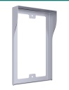 Akuvox R20A / R25A silver in-wall rain hood — left three-quarter view