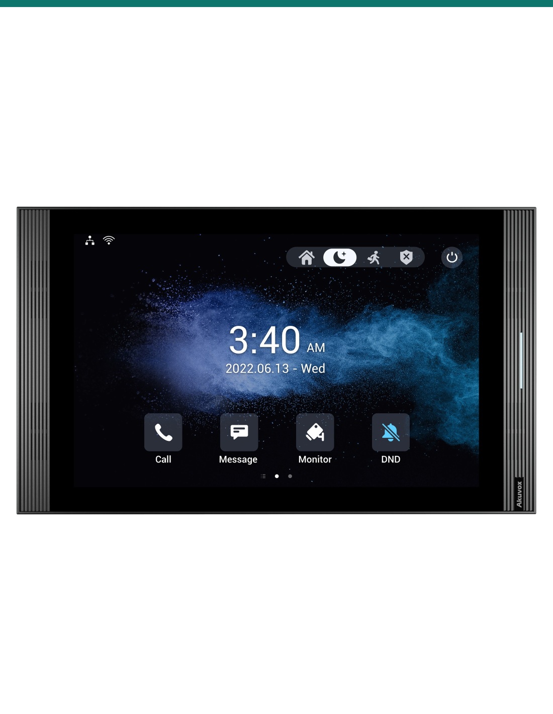 Akuvox S567 grey indoor monitor — front