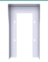 Akuvox R20A / R25A silver on-wall rain hood — front