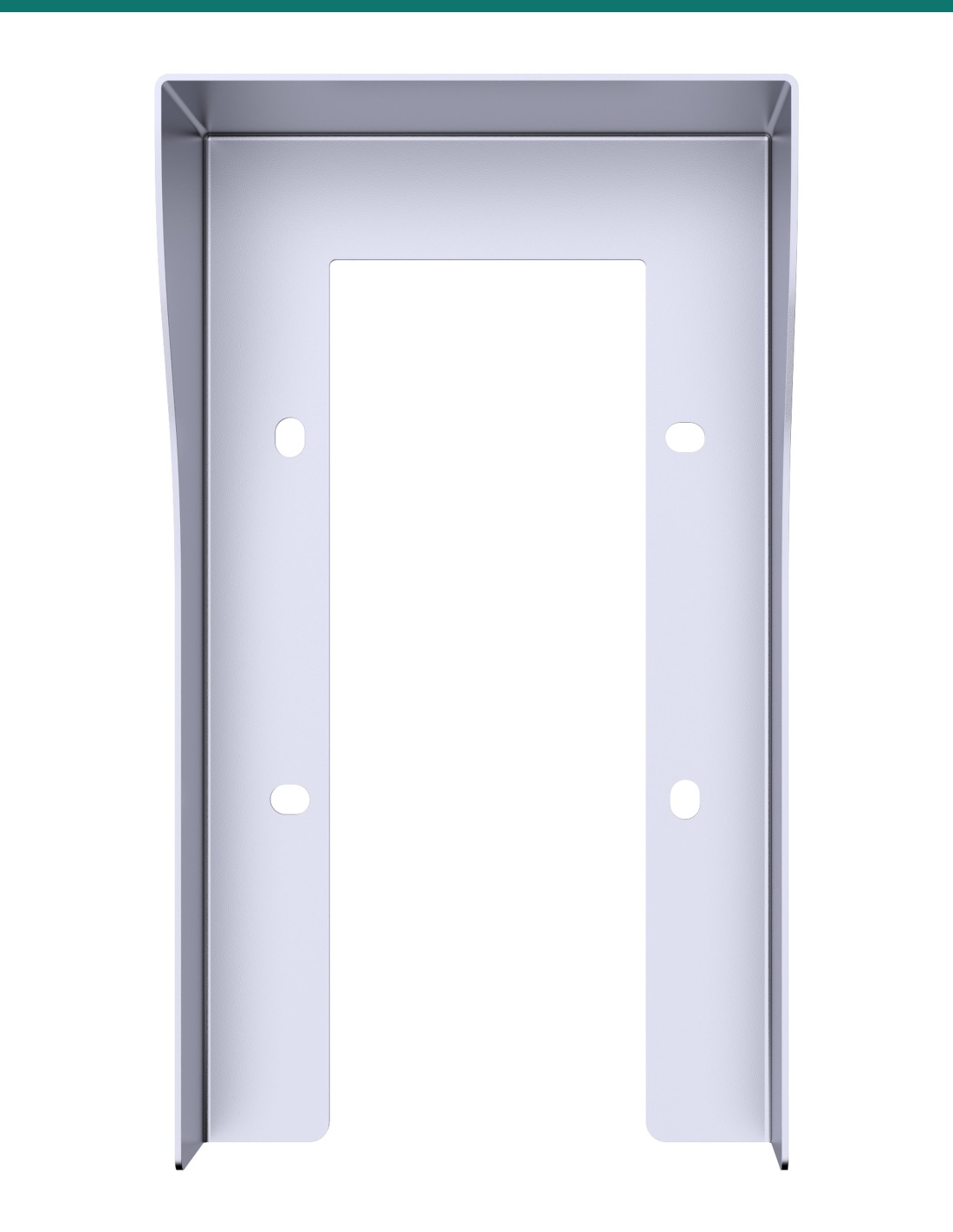 Akuvox R20A / R25A silver on-wall rain hood — front