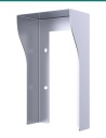 Akuvox R20A / R25A silver on-wall rain hood — right three-quarter view
