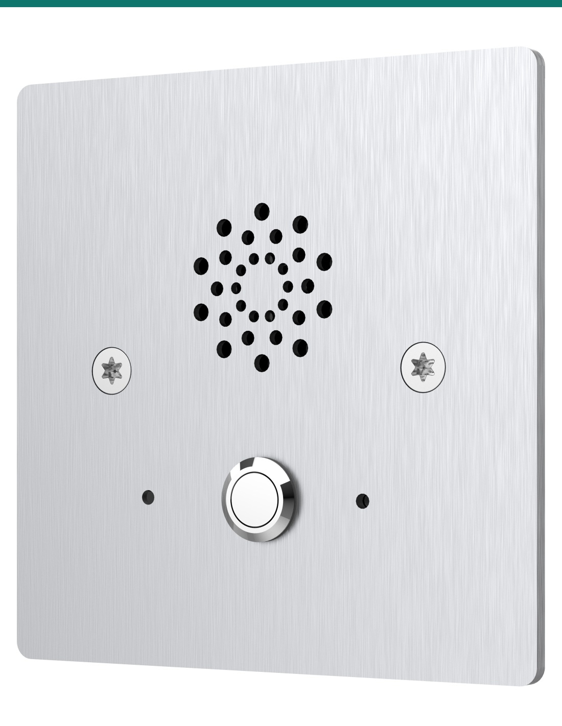 Akuvox E20S emergency intercom — right three-quarter view