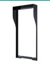 Akuvox R20A / R25A black in-wall rain hood — right three-quarter view
