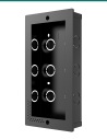 Akuvox E16 / A05 black in-wall installation kit — flush box