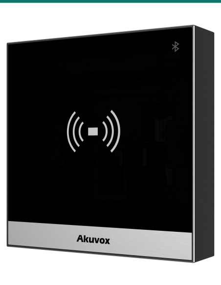 Akuvox A03S Bluetooth access control terminal — right three-quarter view