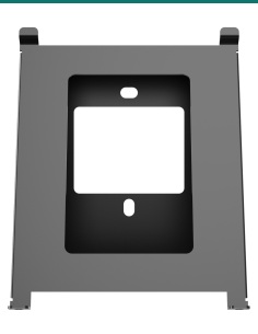 Akuvox S563 black surface-mount angle box — front