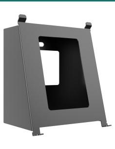 Akuvox S563 black surface-mount angle box — front 2