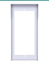 Akuvox R20K / R25K / R20B silver in-wall rain hood — front