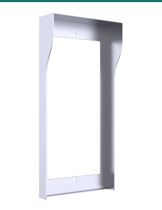 Akuvox R20K / R25K / R20B silver in-wall rain hood — front 2