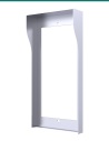 Akuvox R20K / R25K / R20B silver in-wall rain hood — right three-quarter view