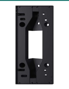 Akuvox E12 black angle bracket — right three-quarter view 2