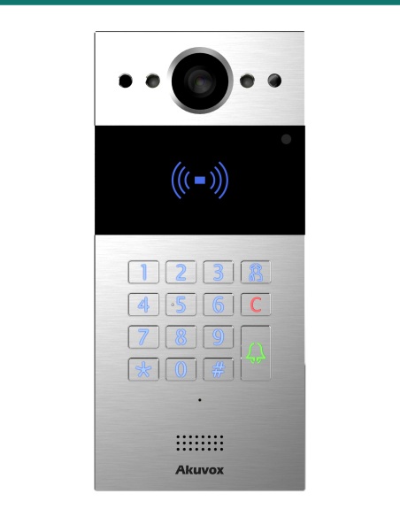 Akuvox R20K-L Silver LTE SIP Video Door Phone Kit with LTE Module — AK-R20K-L-KIT