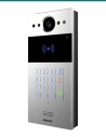Akuvox R20K-L silver door phone — right three-quarter view