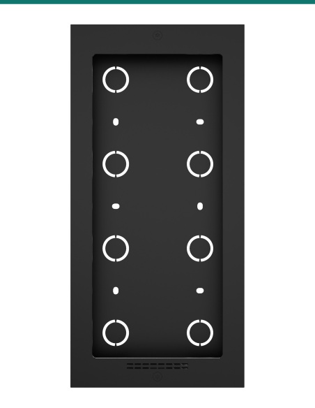 Akuvox E18 Black In-Wall Installation Kit for Flush Mounting — AK-E18INWALLK