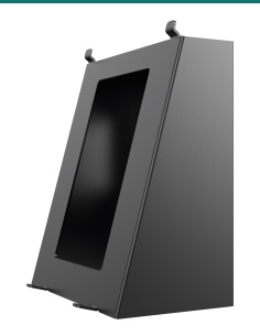 Akuvox S562 black surface-mount angle box — right three-quarter view 2