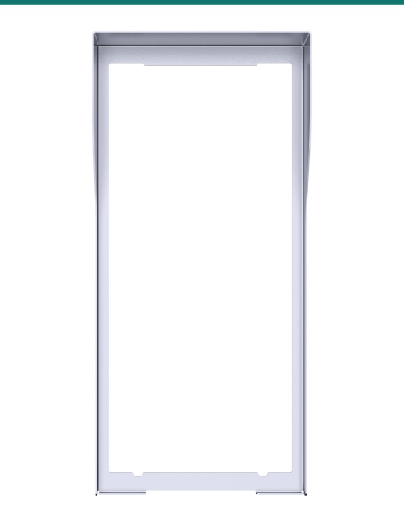 Akuvox R27 / R28 Silver In-Wall Rain Cover — AK-R28-7INWALLH