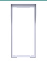 Akuvox R27 / R28 silver in-wall rain cover — front