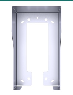 Akuvox E21 silver on-wall rain hood — front