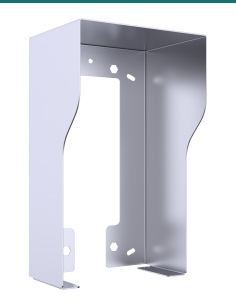 Akuvox E21 silver on-wall rain hood — front 2