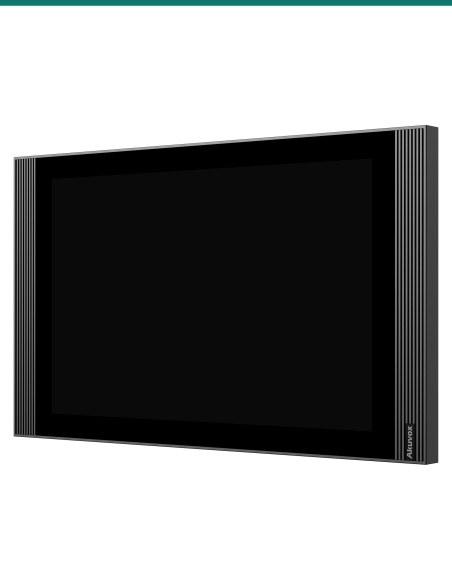 Akuvox S565 grey indoor monitor — right three-quarter view