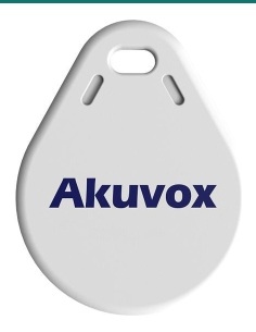 Akuvox F08 white MIFARE 1K key fob — front