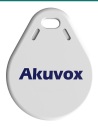 Akuvox F08 white MIFARE 1K key fob — front