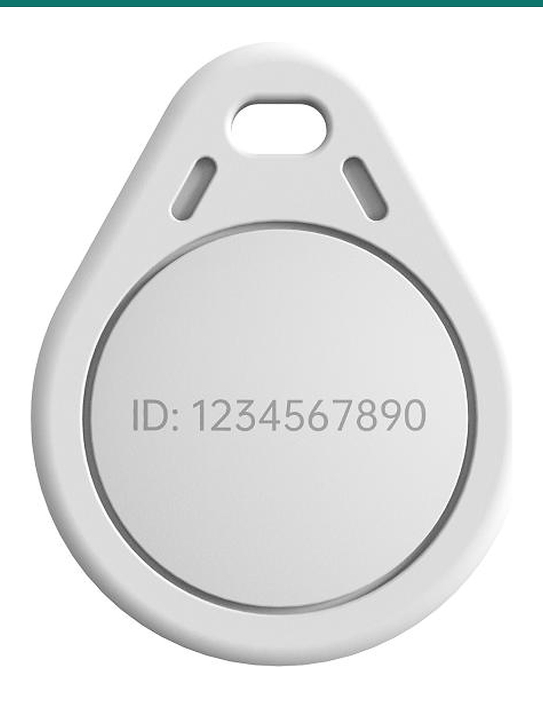 Akuvox F08 key fob — reverse with printed ID