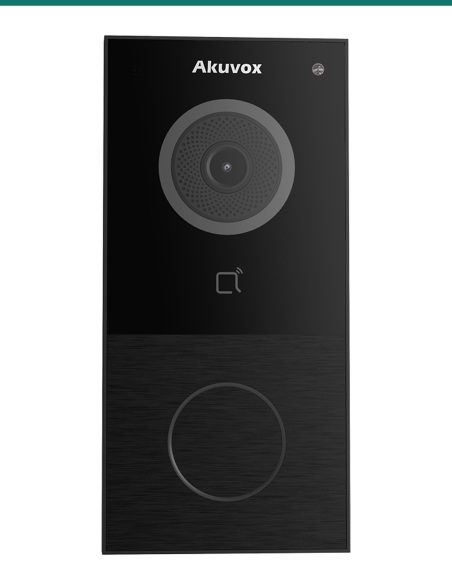 Akuvox E12S Black 2MP Ethernet SIP Video Doorbell with Card Reader — AK-E12S-BLACK