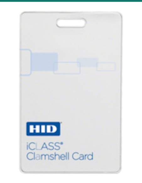 Akuvox HID iCLASS White 13.56 MHz 2k Clamshell Card — AK-CARD-ICLASS