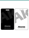 Akuvox S50 MIFARE card — front and white reverse