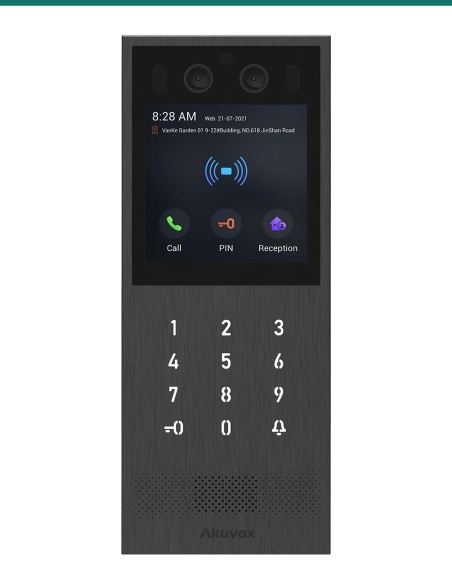 Akuvox X912S 4″ Stainless Steel Facial Recognition Door Phone — AK-X912S