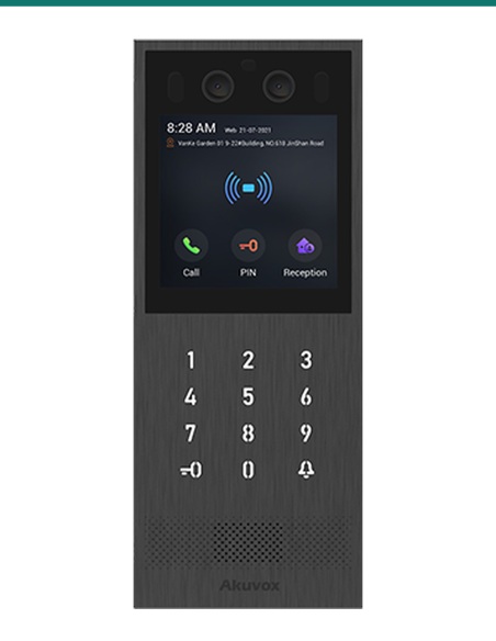 Akuvox X912S with flush touch keypad Akuvox X912S with flush touch keypad