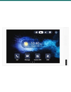 Akuvox S567G white 10-inch Google GMS Android indoor monitor — front