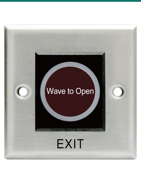 Akuvox EB13 Silver Stainless Steel Touch-Free Infrared Exit Button — AK-EB13-SILVER